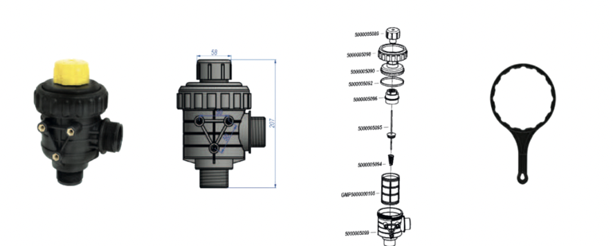 100 Check Valve Filter Set