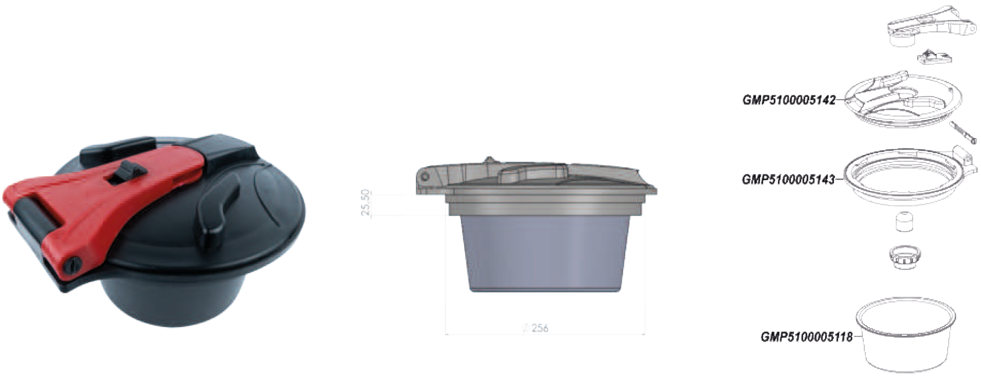 400 LT Menteşeli Kapak Takımı