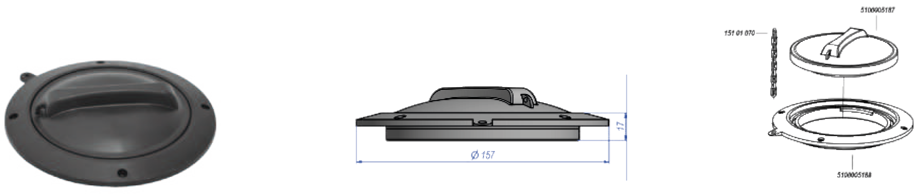 Temiz Su Kapağı Kilitli