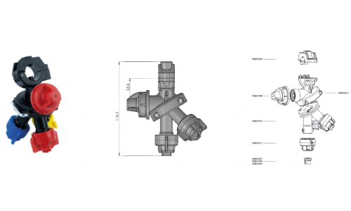 3 lü Damla Kesicili Meme resmi