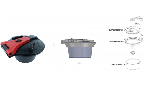 400 LT Menteşeli Kapak Takımı resmi